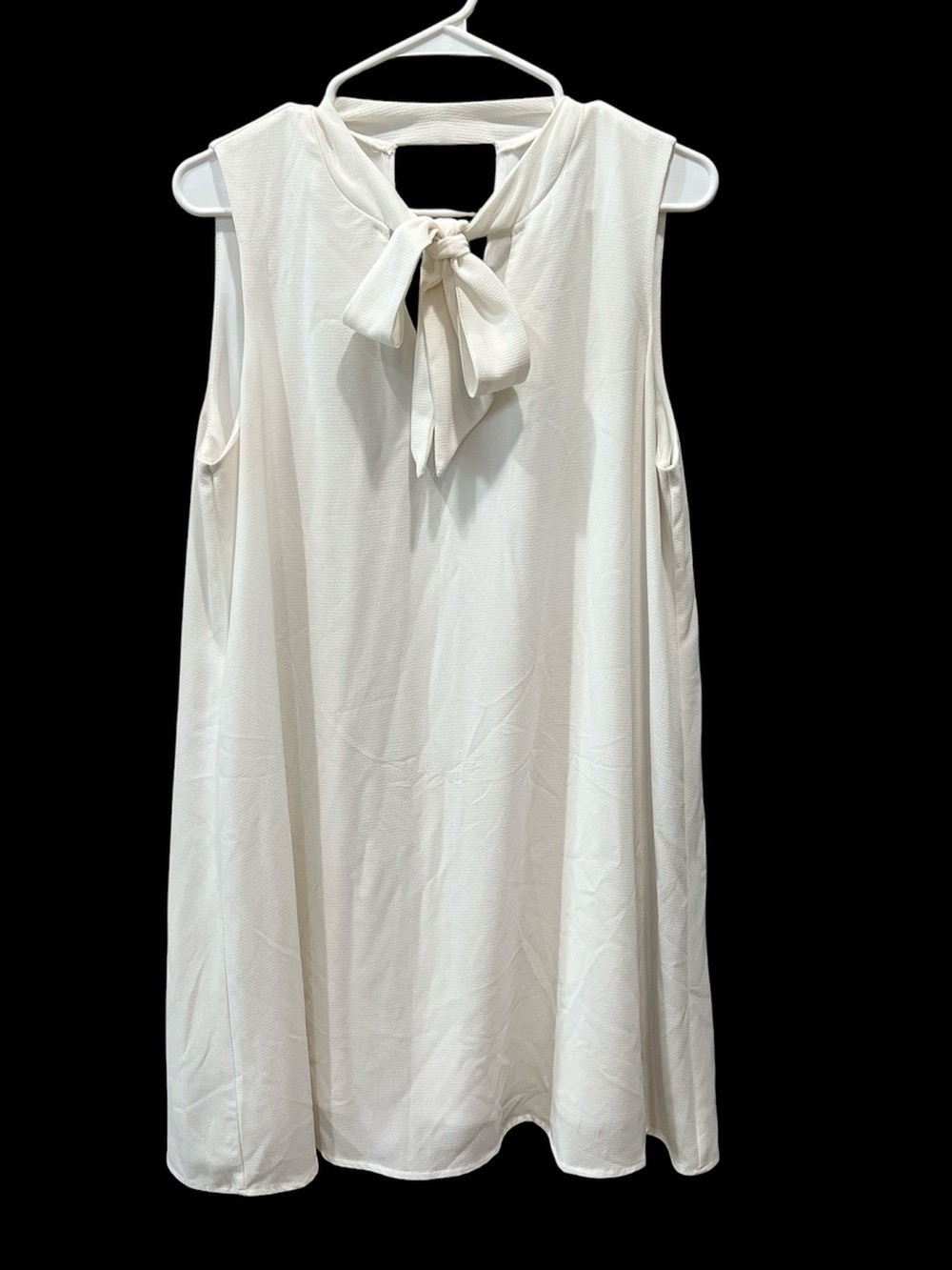 Almost Famous Sleeveless Tie-Neck Midi Dress